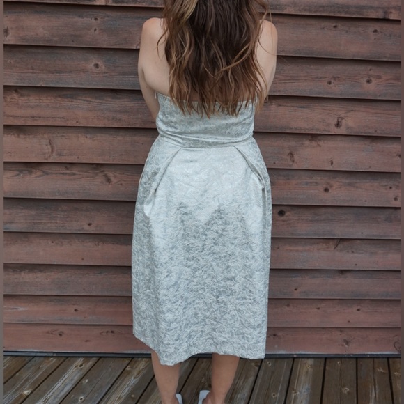 Vintage LORD & TAYLOR Mini Dress - Silver - Picture 8 of 10